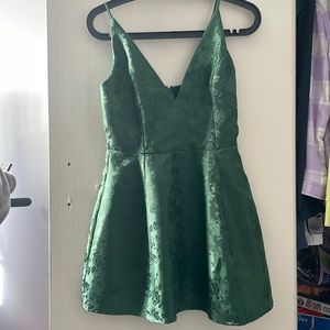 Lucy in the sky green floral mini dress, never worn